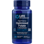 High Potency Optimized Folate 30 tablets Life Extension - Premium Vitamins & Supplements from Life Extension - Just $13.99! Shop now at Nutrigeek
