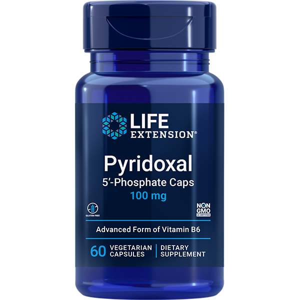 Pyridoxal 5-Phosphate 100mg 60 capsules Life Extension - Premium Vitamins & Supplements from Life Extension - Just $16.99! Shop now at Nutrigeek