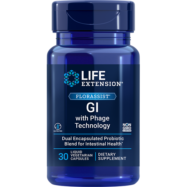FLORASSIST GI with Phage Technology 30 capsules Life Extension - Premium Vitamins & Supplements from Life Extension - Just $25.99! Shop now at Nutrigeek