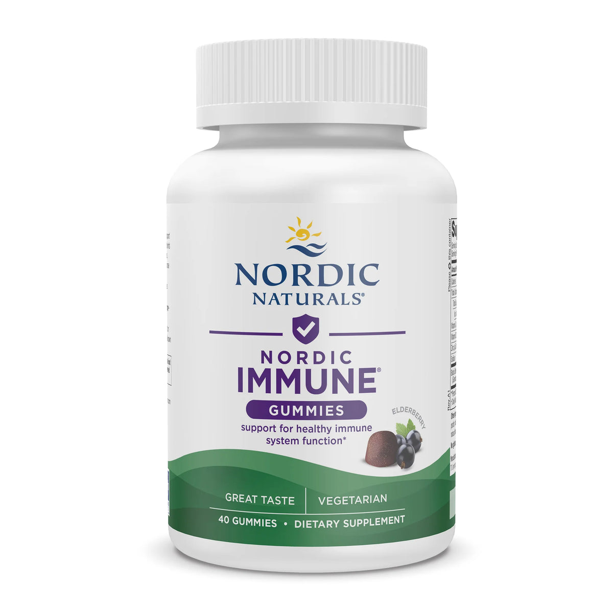 Nordic Immune® Elderberry 40 Gummies Nordic Naturals - Nutrigeek