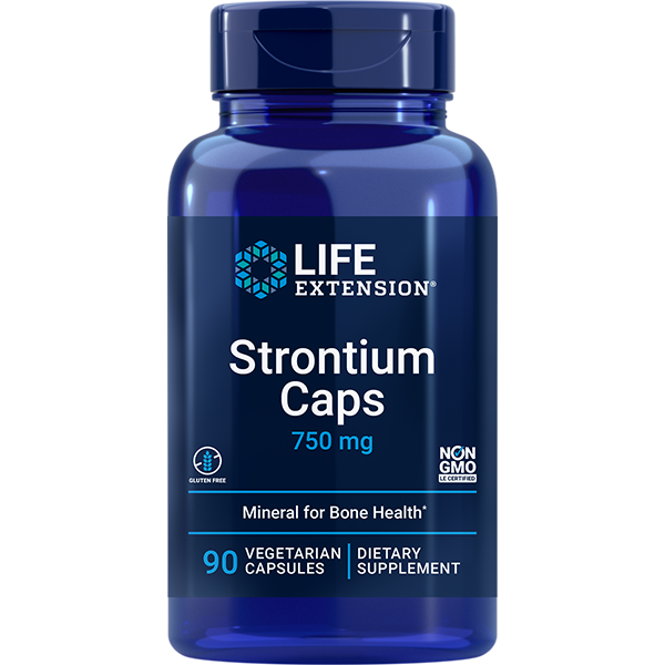 Strontium Caps 750mg 90 capsules Life Extension - Premium Vitamins & Supplements from Life Extension - Just $15.99! Shop now at Nutrigeek
