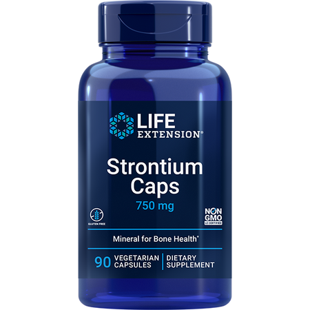 Strontium Caps 750mg 90 capsules Life Extension - Premium Vitamins & Supplements from Life Extension - Just $15.99! Shop now at Nutrigeek