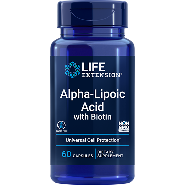 Alpha-Lipoic Acid with Biotin 60 capsules Life Extension - Premium Vitamins & Supplements from Life Extension - Just $28.99! Shop now at Nutrigeek