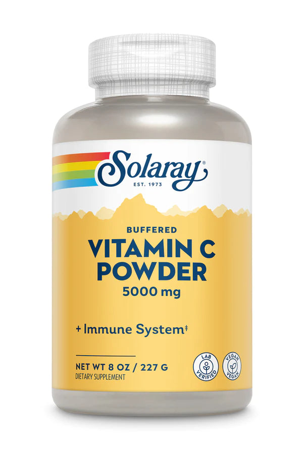 Vitamin C Buffered 5000mg 8 oz (227g) powder Solaray