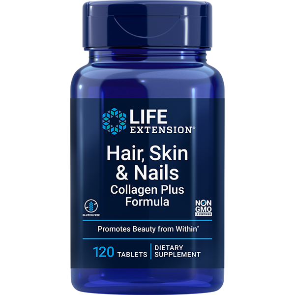 Hair, Skin & Nails Collagen Plus Formula 120 tablets Life Extension - Premium Vitamins & Supplements from Life Extension - Just $25.99! Shop now at Nutrigeek