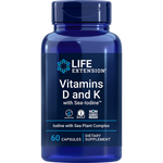 Vitamins D and K with Sea-Iodine™ 60 capsules Life Extension - Premium Vitamins & Supplements from Life Extension - Just $18.99! Shop now at Nutrigeek