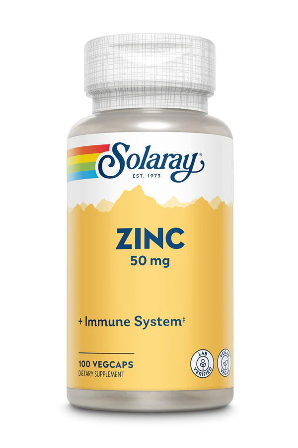 Zinc 50 mg 100 capsules Solaray