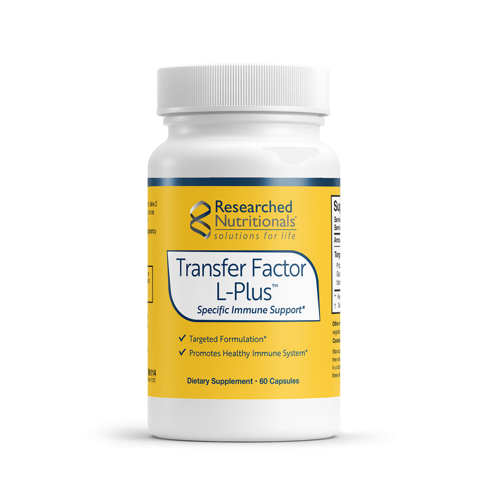 Transfer Factor L-Plus™ 60 capsules Researched Nutritionals - Nutrigeek