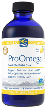 ProOmega® Lemon 8 fl oz (237ml) Nordic Naturals - Nutrigeek