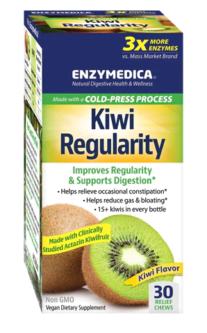 Kiwi Regularity 30 chewable Enzymedica - Premium Vitamins & Supplements from Enzymedica - Just $23.49! Shop now at Nutrigeek