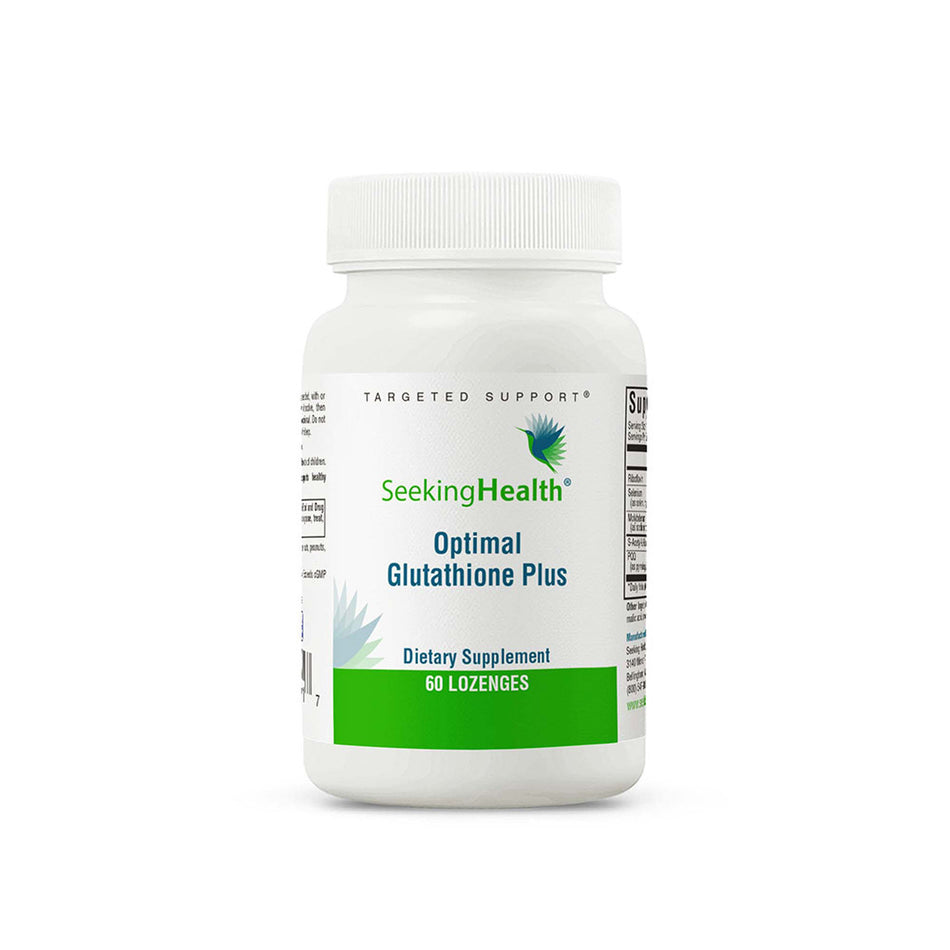 Optimal Glutathione Plus 60 lozenge Seeking Health - Nutrigeek