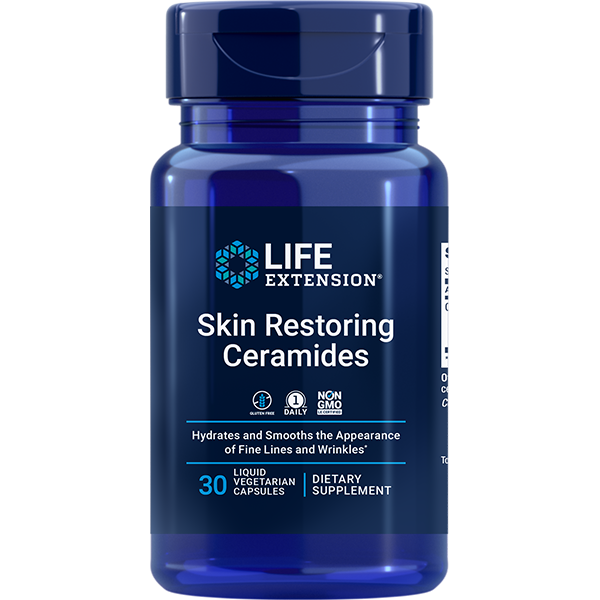 Skin Restoring Ceramides 30 capsules Life Extension - Premium Vitamins & Supplements from Life Extension - Just $18.99! Shop now at Nutrigeek