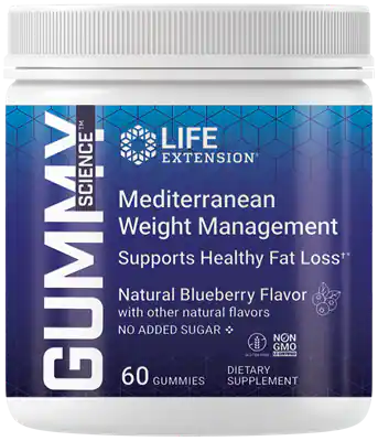 Gummy Science™ Mediterranean Weight Management (Blueberry) 60 gummies Life Extension - Nutrigeek