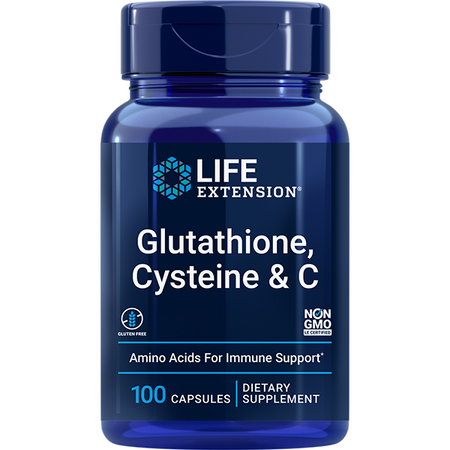 Glutathione, Cysteine & C 100 capsules Life Extension - Premium Vitamins & Supplements from Life Extension - Just $19.99! Shop now at Nutrigeek