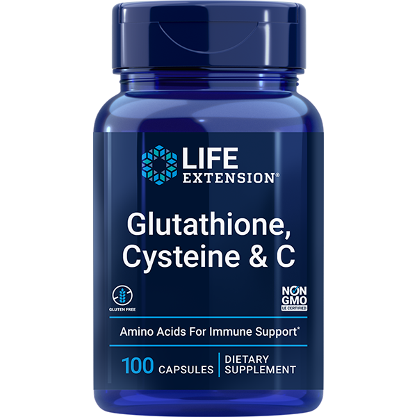 Glutathione, Cysteine & C 100 capsules Life Extension - Premium Vitamins & Supplements from Life Extension - Just $19.99! Shop now at Nutrigeek