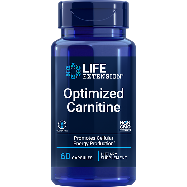 Optimized Carnitine 60 capsules Life Extension - Premium Vitamins & Supplements from Life Extension - Just $23.99! Shop now at Nutrigeek