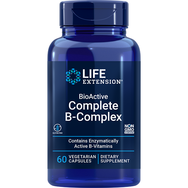 BioActive Complete B-Complex 60 capsules Life Extension - Premium Vitamins & Supplements from Life Extension - Just $9! Shop now at Nutrigeek