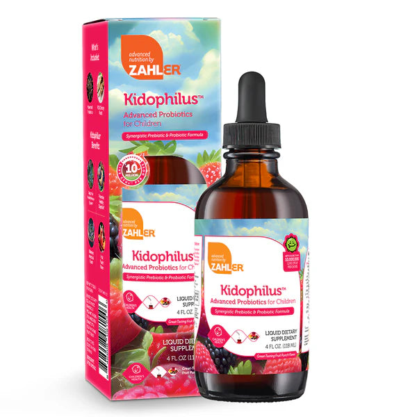 Kidophilus Liquid 4 fl oz (118 ml) Probiotic for Children Zahler