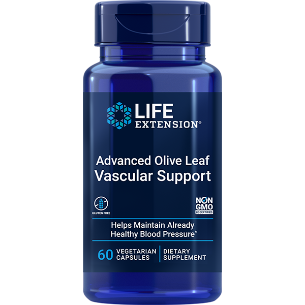Advanced Olive Leaf Vascular Support 60 capsules Life Extension - Premium Vitamins & Supplements from Life Extension - Just $27.99! Shop now at Nutrigeek