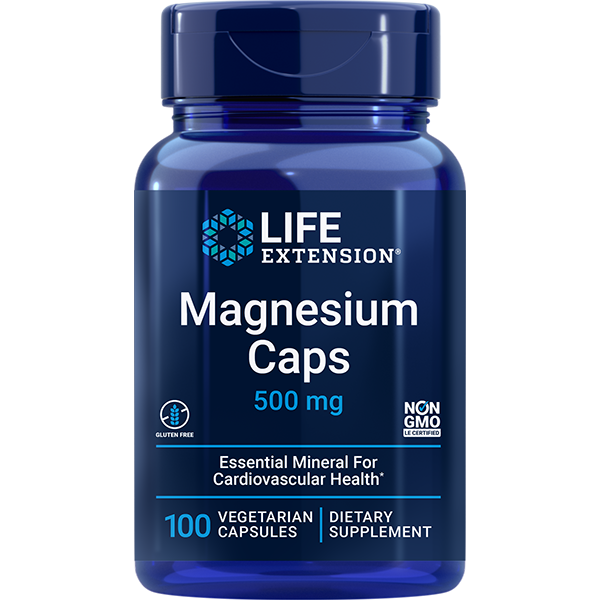 Magnesium Caps 500mg 100 capsules Life Extension - Premium Vitamins & Supplements from Life Extension - Just $9! Shop now at Nutrigeek