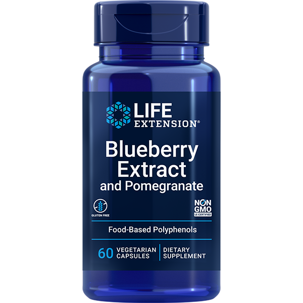 Blueberry Extract and Pomegranate 60 capsules Life Extension - Premium Vitamins & Supplements from Life Extension - Just $22.99! Shop now at Nutrigeek
