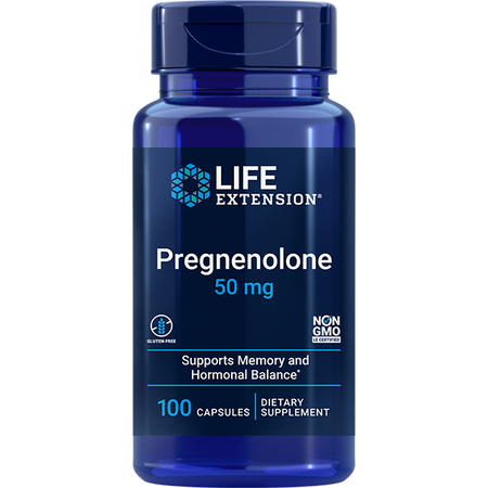 Pregnenolone 50mg 100 capsules Life Extension - Premium Vitamins & Supplements from Life Extension - Just $14.15! Shop now at Nutrigeek