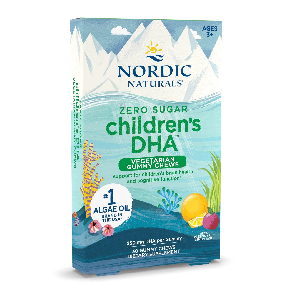 Children’s DHA Zero Sugar Vegetarian 30 Gummy Chews Nordic Naturals
