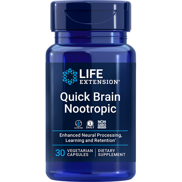 Quick Brain Nootropic 30 capsules Life Extension - Premium Vitamins & Supplements from Life Extension - Just $16.99! Shop now at Nutrigeek