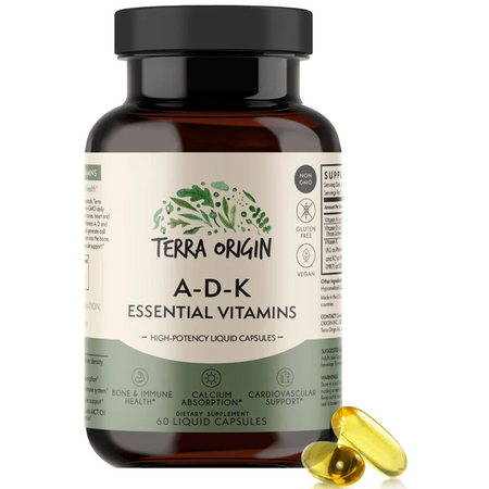 ADK Essential Vitamins 60 liquid capsules Terra Origin - Nutrigeek