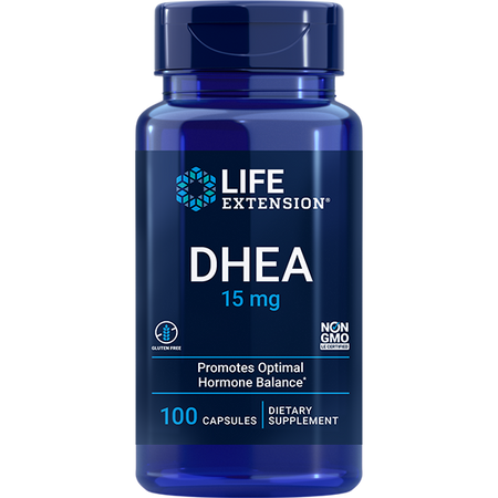 DHEA 15 mg 100 Capsules Life Extension - Premium Vitamins & Supplements from Life Extension - Just $10.99! Shop now at Nutrigeek