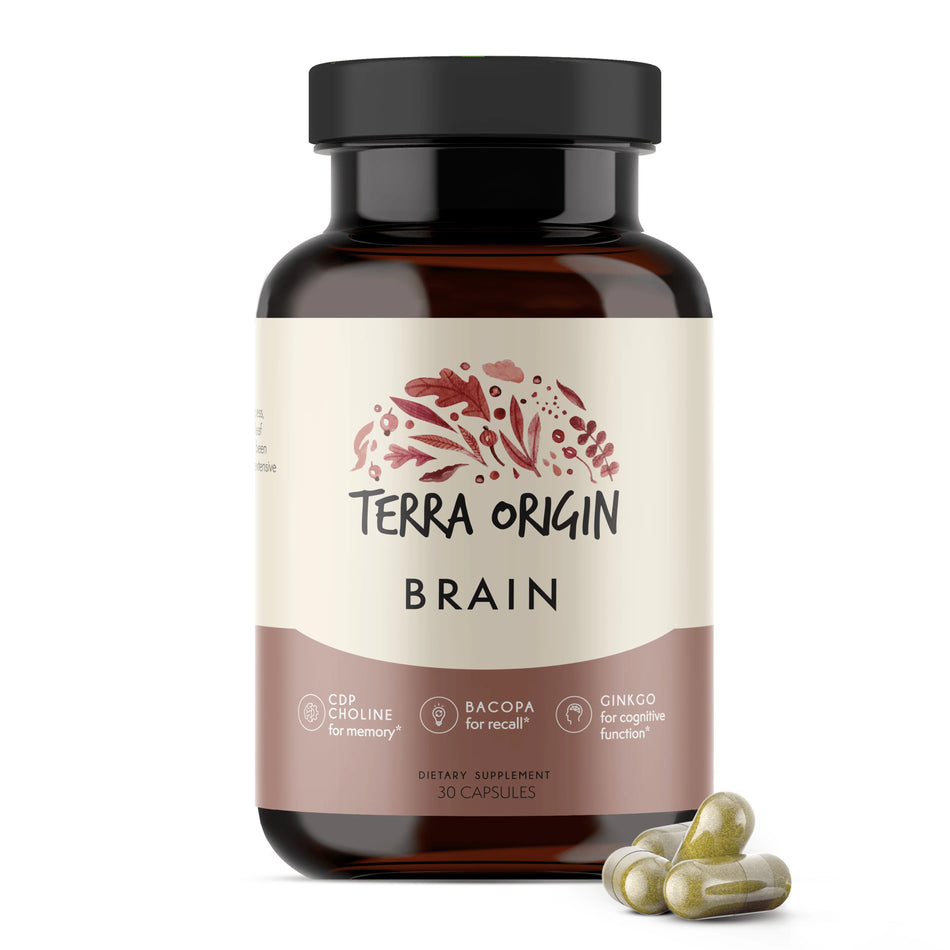 Brain - Memory & Recall 30 capsules Terra Origin - Nutrigeek