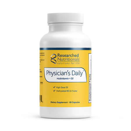 Physician’s Daily™ Multivitamin + D3 60 capsules Researched Nutritionals - Nutrigeek