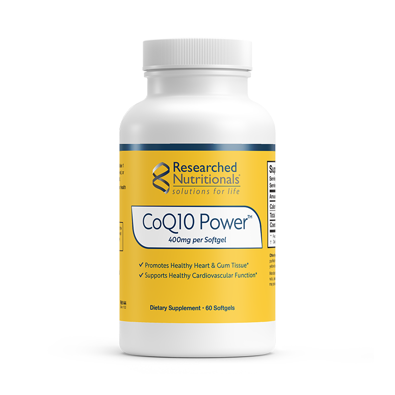 CoQ10 Power™ 60 softgels Researched Nutritionals - Nutrigeek