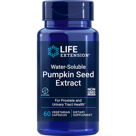 Water-Soluble Pumpkin Seed Extract 60 capsules Life Extension - Premium Vitamins & Supplements from Life Extension - Just $16.99! Shop now at Nutrigeek