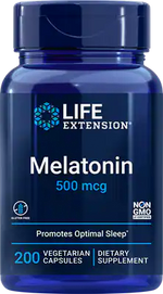 Melatonin 500 mcg 200 capsules Life Extension - Nutrigeek