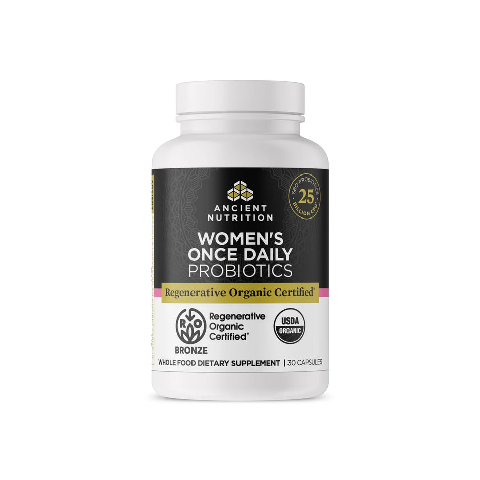 Regenerative Organic Certified™ Women's Once Daily Probiotics 30 capsules Ancient Nutrition - Nutrigeek