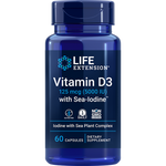 Vitamin D3 with Sea-Iodine 5000 60 capsules Life Extension - Premium Vitamins & Supplements from Life Extension - Just $10.99! Shop now at Nutrigeek