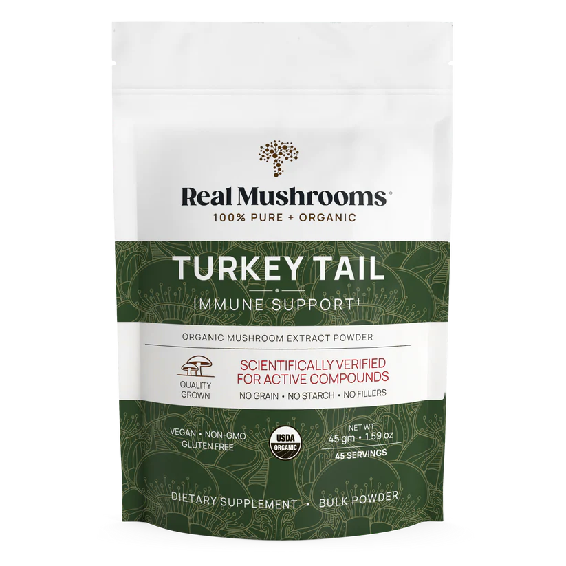 Turkey Tail Extract Powder 1.59 oz (45 gm) Real Mushrooms