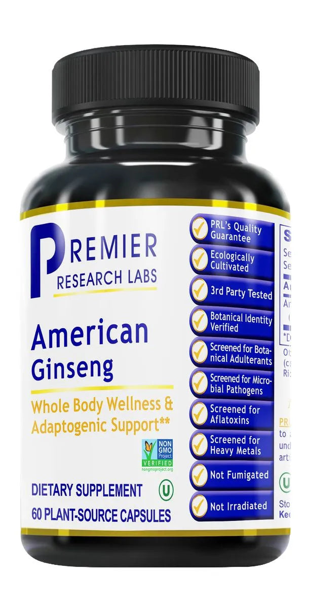 American Ginseng 60 capsules Premier Research Labs