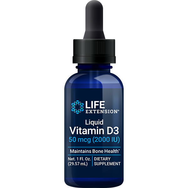 Liquid Vitamin D3 50 mcg (2 000 UI) 30 ml Life Extension - Premium Vitamins & Supplements from Life Extension - Just $21.99! Shop now at Nutrigeek