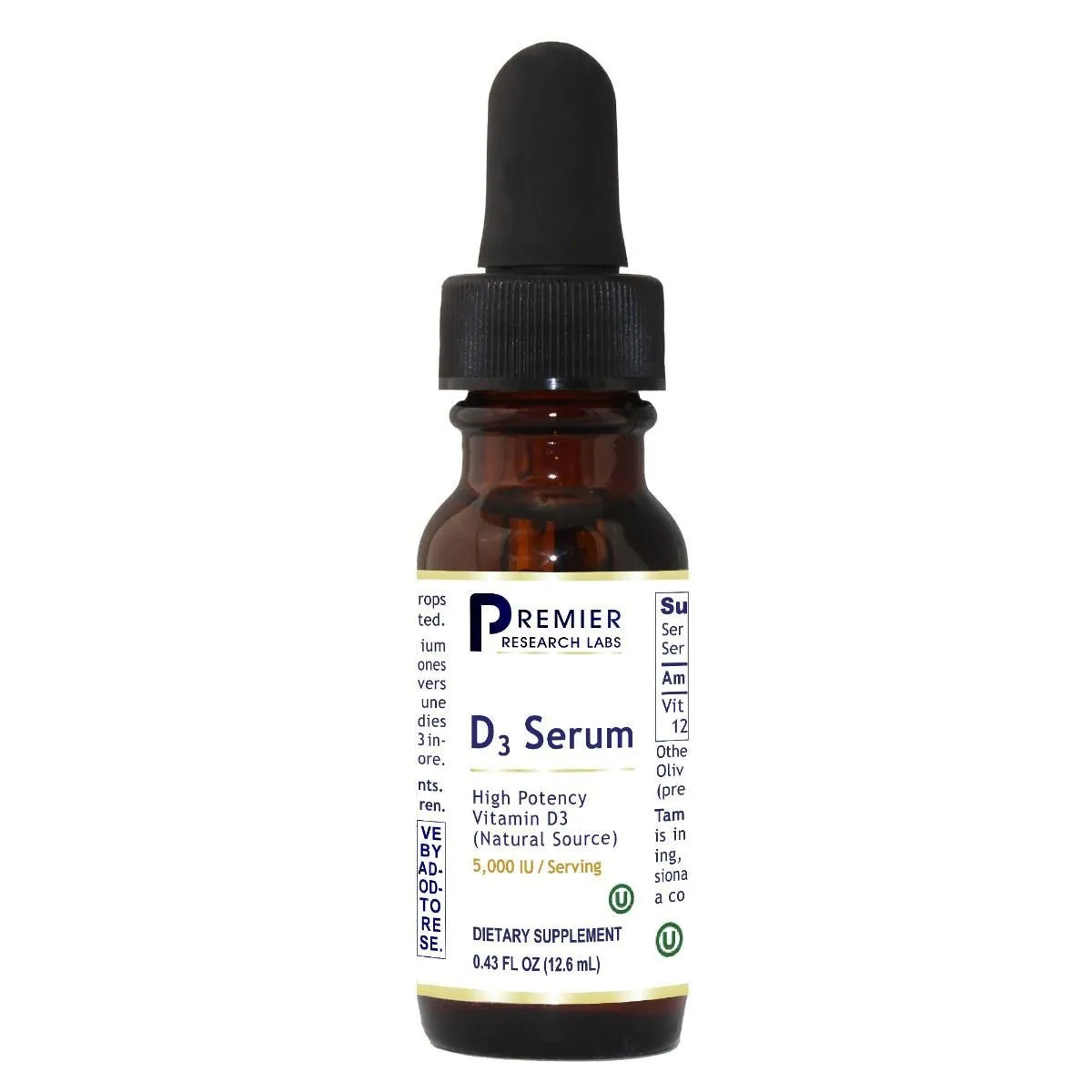 D3 Serum 5000 IU 0.43 fl oz (12.6 mL) Premier Research Labs