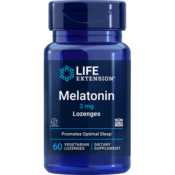 Melatonin 3 mg 60 lozenges Life Extension - Premium Vitamins & Supplements from Life Extension - Just $6.99! Shop now at Nutrigeek