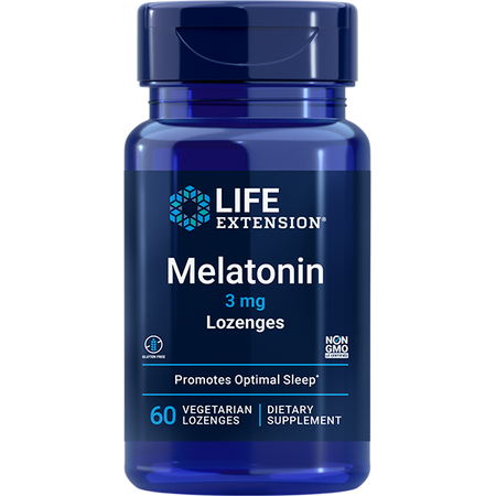 Melatonin 3 mg 60 lozenges Life Extension - Premium Vitamins & Supplements from Life Extension - Just $6.99! Shop now at Nutrigeek