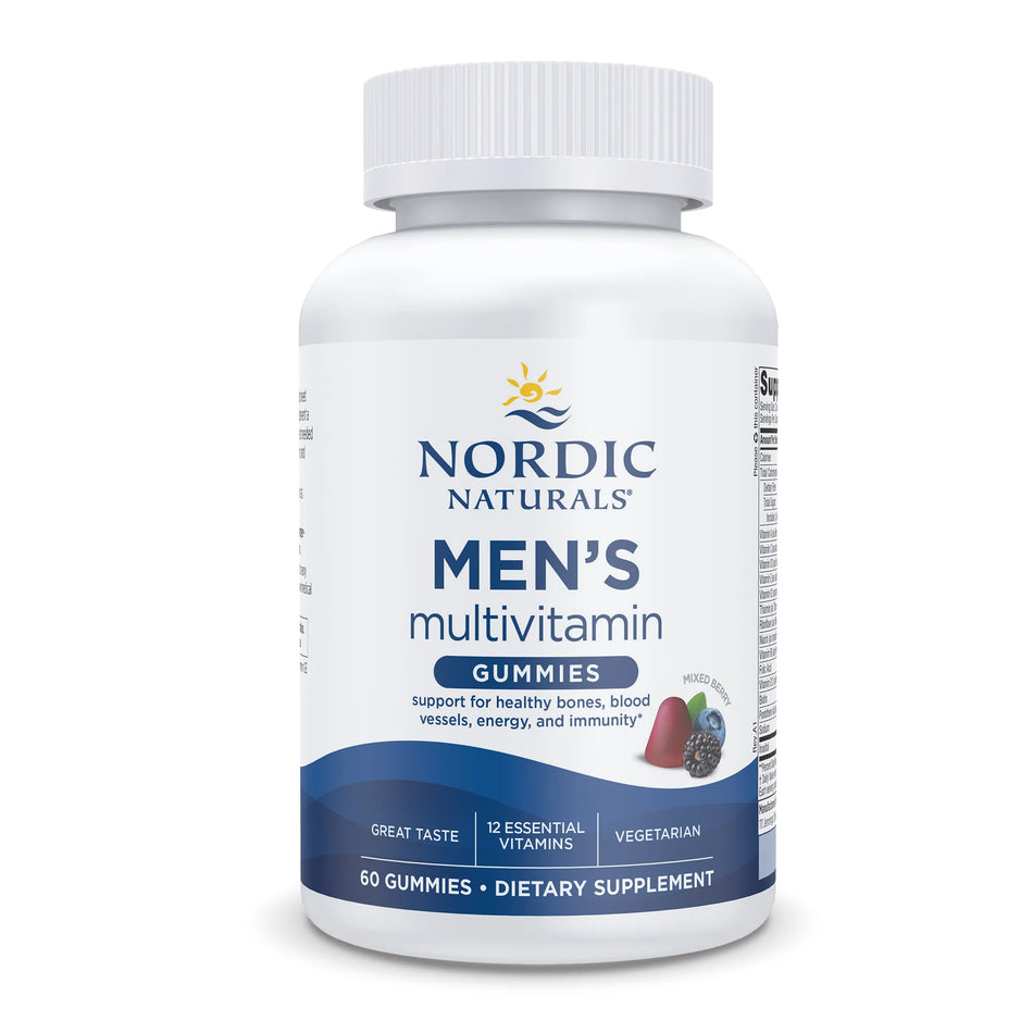 Men's Multivitamin Mixed Berry 60 Gummies Nordic Naturals - Nutrigeek