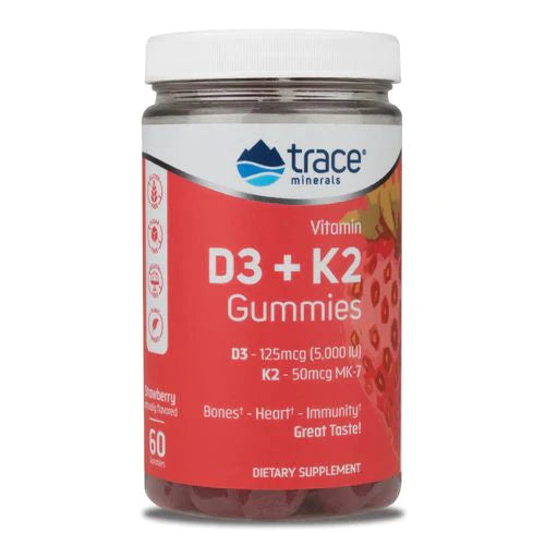 Vitamin D3 + K2 60 gummies Trace Minerals Research - Premium Vitamins & Supplements from Trace Minerals Research - Just $24.99! Shop now at Nutrigeek