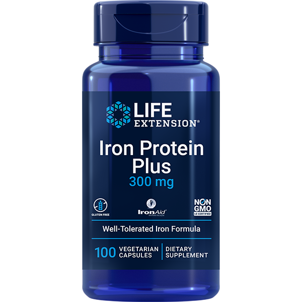 Iron Protein Plus 300 mg 100 capsules Life Extension - Premium Vitamins & Supplements from Life Extension - Just $21.99! Shop now at Nutrigeek