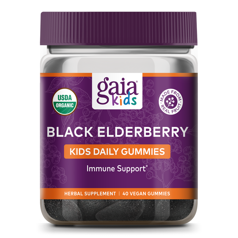 GaiaKids Everyday Elderberry 40 Gummies Gaia Herbs - Premium Vitamins & Supplements from Gaia Herbs - Just $15.99! Shop now at Nutrigeek