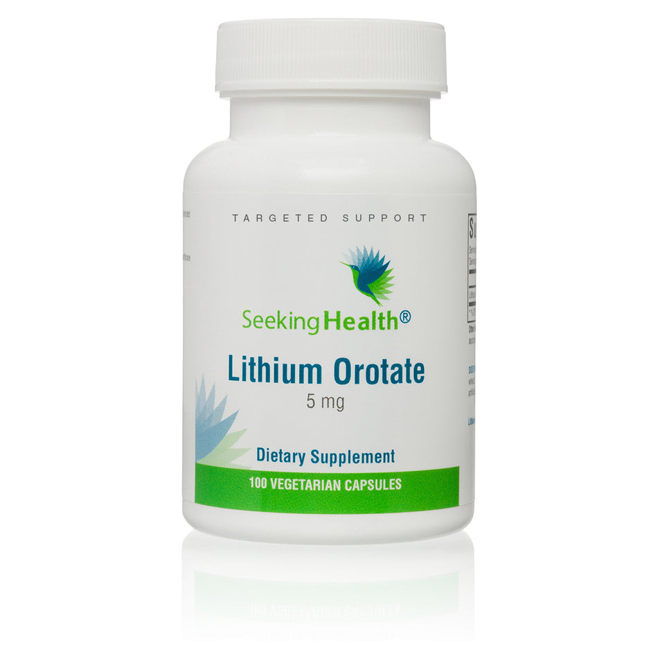 Lithium Orotate 100 capsules Seeking Health - Nutrigeek