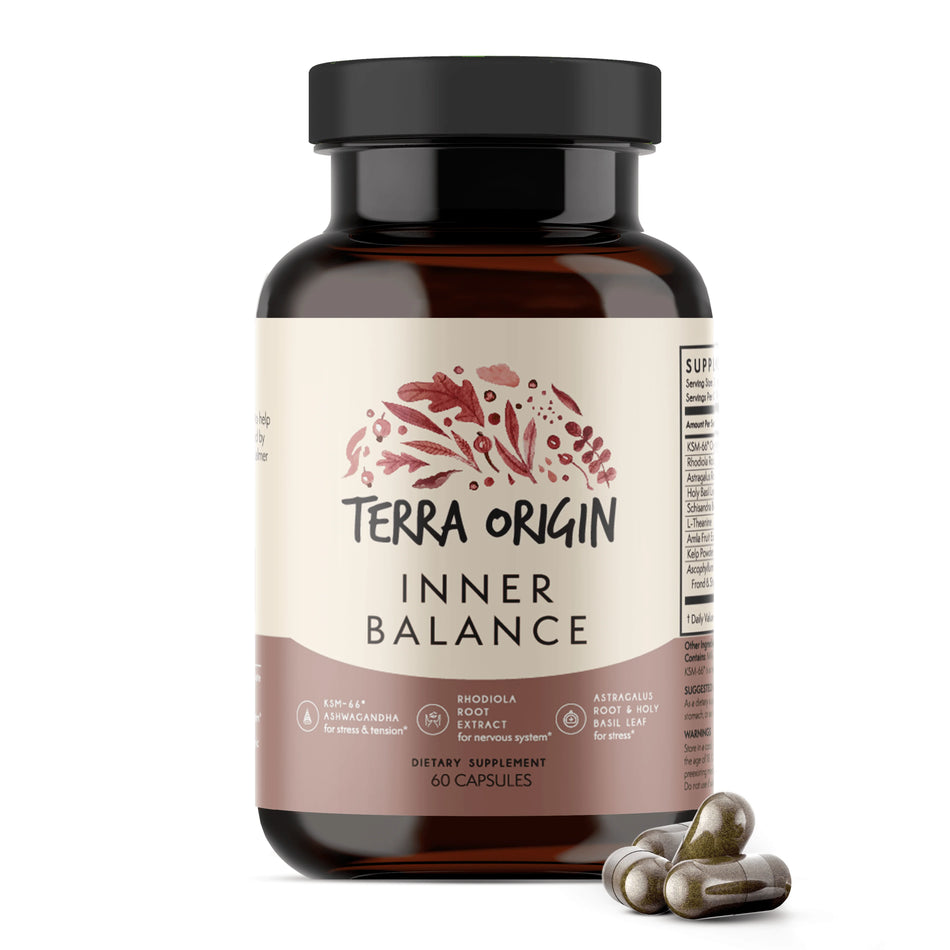 Inner Balance For Stress & Tension 60 capsules Terra Origin - Nutrigeek