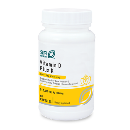Vitamin D Plus K 60 capsules Klaire Labs - Premium Vitamins & Supplements from Klair Labs - Just $30.99! Shop now at Nutrigeek